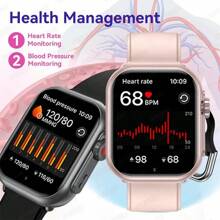 GUHUAVMI GUHUAVMI Smart Watch For Women Men, Wireless Calling/Dial, Incoming Call/SMS Reminder, Alarm Clock, 1000mAh Battery, Fitness Tracker With Pedometer/Sleep Monitoring, 1.85inch Full Screen Touch Smartwatch Ultra 2, Compatible With Android IOS