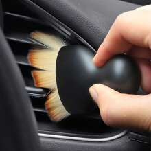 1pc Rhinestone Embellished Car Interior Crevice Brush, Short Soft Bristles Clean Air Conditioner Vent, Cleaning & Beauty