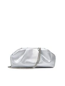 Purses And Handbag Luxury Designer Shoulder Bags Pu Evening Clutch Bag Purse Women's Bag. - Silver - View 6