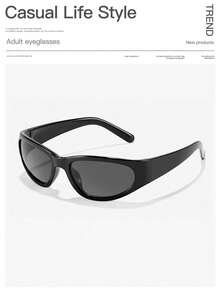 2 Cặp Kính Thời Trang Nam Bằng Acrylic, Phong Cách Đường Phố Hip-Hop, Gọng Hình Chữ Nhật Màu Nâu, Thích Hợp Cho Kỳ Nghỉ, Hoạt Động Ngoài Trời và Phong Cách Đường Phố. - Nhiều màu - Xem 7