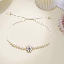 12 Stücke einstellbare, bunte Blumen-Perlen-Armbänder, modischer, boho Strand-Stil Harz-Armbänder Schmuck für Frauen & Mädchen, geeignet für den täglichen Gebrauch, Reisen, Radfahren, Fotografie, Partys, als Geschenk zu Thanksgiving, Valentinstag, Abschluss, Muttertag