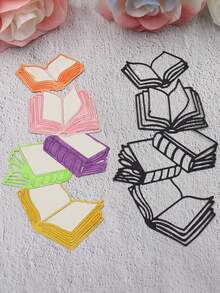 1 pieza de set de troqueles de corte de metal con diseño de máquina de escribir y libro, ideal para manualidades de scrapbooking, elaboración de tarjetas, álbumes de fotos y decoraciones navideñas - Plateado - Ver 2