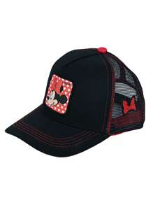 Disney 1pc Disney Fashionable Hip Hop Cartoon Print Wide Brim Sun Protective Hat