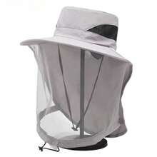 Outdoor Fishing Cap Anti Mosquito Insect Hat Fishing Hat Bug Mesh Head Net Face Protector Camping Hats Fishing Cap Anti Mosquito - Multicolor - View 12