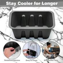 Extra Large Ice Block Mold Reusable Silicone Large Ice Cube Molds 8Lb - 如圖 - 查看 3