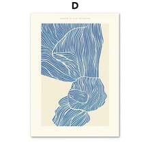 1 件可选框架现代简约墙面艺术线条女孩身体抽象波西米亚高清帆布海报印刷家居卧室客厅装饰 - 彩色 - 查看 26