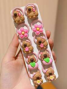 10 Stücke Y2K Dopamin-Themen bunte Scrunchies, geeignet für legere Unternehmungen und Schulkleidung, perfektes Geschenk für Mädchen, süße Mädchen Haarzubehör, modische Haargummis für Mädchen - Verschiedenfarbig - Übersicht 6