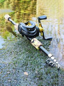 SOUGAYILANG Carbon Fiber Fishing Rod With Ceramic Guide Rings, Comfortable Handle & Portable Design - 1.5M/4.92FT Casting Rod For Freshwater - Multicolor - View 9