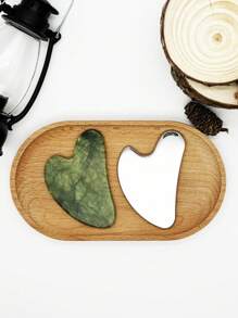 Zestaw 1/2 szt./zestaw wałków do masażu twarzy ze stali nierdzewnej i gua sha - metalowy wałek do masażu twarzy, metalowy gua sha, narzędzia do masażu twarzy redukujące obrzęki, drenaż limfatyczny, napięcie twarzy, masażery do pielęgnacji skóry, uroda, produkty do pielęgnacji skóry, spa, pielęgnacja ciała, narzędzia do pielęgnacji skóry, pielęgnacja twarzy, akcesoria kosmetyczne, masaż, narzędzie do masażu twarzy, wałek do masażu twarzy