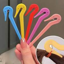 2 pezzi / 5 pezzi Set di attrezzi portatili per rimuovere i capelli - Tagliacapelli monouso con elastico, gancio senza danneggiare i capelli