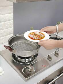 1pc Stainless Steel Circular Cooking Rack - Perfect For Air Fryers, Soup Pans, Cake Plates & Ovens! Seafood Boil - Default - View 8