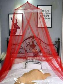 1pc Soft Foldable Baby Bed Net With Hanging Hook, Kids Mosquito Net With Canopy, Baby Room Decoration Mesh Net - Multicolor - View 7