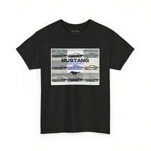Camisa vintage pesada con diseño del Mustang 1965 Fastback, camiseta con diseño de automóvil vintage, regalo para entusiastas de los autos, camiseta con diseño del Mustang, camiseta con diseño de muscle car. Camiseta para mujer de 220g de algodón puro de alta calidad con impresión minimalista, tela suave y transpirable, cómoda y holgada, adecuada para usar todo el día, apta para uso casual de oficina, apariencia diaria de primavera y verano, diseño elegante y juvenil. - Negro - Ver 1