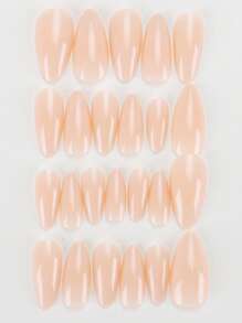 Mettez instantanément à jour votre style avec un ensemble de 24 pièces d'ongles à presser en forme de goutte d'eau courtes - ensemble de pièces d'ongles de style européen en dégradé français laiteux. Réutilisable avec 1 pièce de colle et 1 pièce de lime à ongles, convient pour les fêtes, la danse et un usage quotidien.