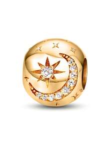 1件时尚闪亮锆石十字架吊坠珠子饰品，适合DIY手链、女士饰品、工艺品和学习用品 - 金色 - 查看 6