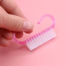 JEARLYU 10 pezzi set di spazzole semi-trasparenti per unghie, strumenti per la pulizia delle unghie che includono mini spazzole in corno di bue, spazzole per polvere di corno di bue trasparente, delicato sulle mani