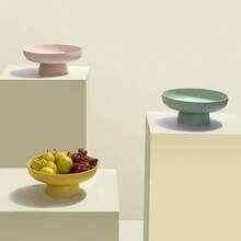 Fruit Bowl Fruit Basket For Kitchen Countertop Kitchen Storage Baskets Stand Organization, Decor Centerpiece For Kitchen Counter Or Dining Room Tables, White-Yl - Yellow - View 4