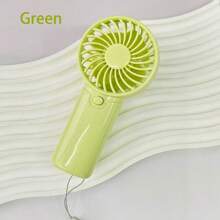 1pc Mini Portable Handheld Small Fan, 1 Speed, Lightweight Hand Fan Suitable For Office, Outdoor, Travel And Camping, Comes With Strap (Batteries Not Included)
