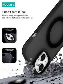 Koolife 磁吸无线充电 Magsafe 保护壳,独立按键,撞色设计,半透明磨砂磁吸防震全包保护壳,PC+TPU 材质,兼容 17 Pro Max/17/17 Pro/17 Air/11/12/12 Pro/12 Plus/13/13 Pro/13 Pro Max/14/14 Pro/14 Pro Max/15/15 Plus/15 Pro/15 Pro Max/16/16 Plus/16 Pro/16 Pro Max/16e - 黑色 - 查看 8