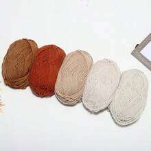 EDCUEBE7 5 件/约 250 克多色手工钩针纱线套件，柔软舒适的针织纱线，多用途用于钩编钱包、衣服、地毯等，适合 DIY 情人节礼物、制作钱包、手提包等。（包装随机） - 彩色 - 查看 16