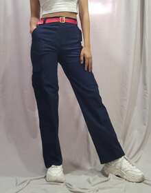 Pantalon Cargo - Azul Cadete - Ver 2