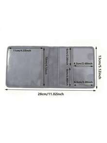 1pc Modern Style Car Registration & Insurance Card Holder - Wallet, Featuring Fashionable Car Pattern, Perfect For Storing Vehicle Documents And Travel Essentials, Travel Accessory | Minimalist Design, Car Accessories, Motorcycle License Plate Holder, Driver's License & Insurance Card Protector - Compact Short Multi-Functional Car And Motorcycle Document Organizer Pouch With Registration & Insurance Graphics - Multicolor - View 4