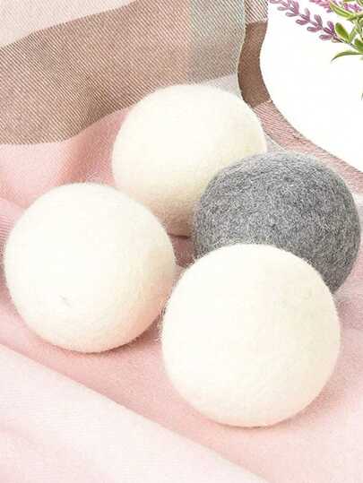 Bola de secagem antienrolamento e antiestática, bola para lavanderia, bola de secagem de lã específica para secadora, 3/4/6/12 peças