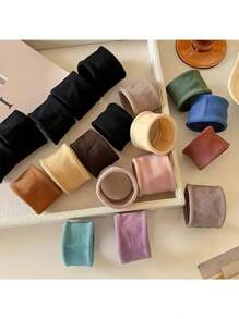 5/10 Pezzi Set Nuovi Cerchietti in Nylon Colorati, Adatti Per Donne E Ragazze, Stile Versatile Morbido Con Sensazione Di Alta Qualità, Elastici Per Capelli Per Code Di Cavallo, Fasce Per Capelli Elastiche Colore Casuale, Accessori Per Capelli Per Uso Quotidiano