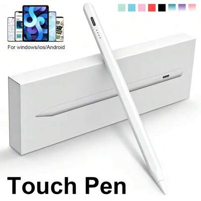 Stylus Pen For Android Tablet Mobile Phone Universal Touch Pen For IPhone Xiao Mi Sam Sung Tablet Accessories For IPad Pencil Rechargeable Battery 120mAh