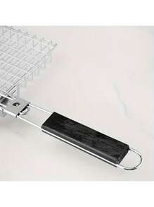 1 Stück schwere Grillkorb mit Griff - Rost beständiges Metall Kochzubehör für Picknick, Camping, Fleisch, Steak, Garnelen, Gemüse