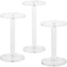 3pcs Acrylic Jewelry Display Stand, Transparent Necklace, Bracelet, Watch Holder Display Rack Back To School - Clear - View 10