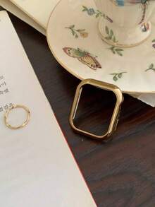 1 件防摔时尚休闲电镀保护壳，兼容 外壳 38/40/41/42/44/45/46/49 毫米，兼容 Series Ultra/SE/10/9/8/7/5/4/3/2/1，智能手表配件