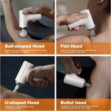 RAF 1pc Mini Portable Massage Gun LED Multiple Speed Adjustable Fascia Gun, Hand Held Body Back Muscle Massager Extra Long Endurance Fascia Stick Vibrater Massager Massageador,Vibrator