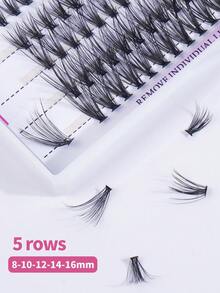 100 Clusters Manga CC Curl Fishtail Mixed Style 30D Individual Lashes, 8-10-12-14-16mm With Longer Curls,Personal DIY Eyelashes Of Different Lengths,Natural Soft Handmade Eyelashes For Everyday Use, Natural Fluffy Wispy Soft Lashes Fake Eyelashes False Eyelashes Strip,Natural Soft Eyelash Crisscross Wispy Fluffy Lashes,Naturally Slender, Curled And Enlarged Eyes,Manga Segmented Eyelashes For Travel - CC - 查看 6