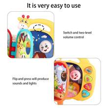 Livres de musique d'apprentissage pour tout-petits de 1 à 3 ans, livres sonores pour bébés avec touches lumineuses, 3 modèles, jouet musical de développement éducatif précoce, cadeau de jouets interactifs pour bébés de plus de 12 mois