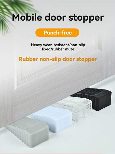 Bärbar dörrstopp, dörrkil, kraftig kloss, stötfångarskydd, lämplig för hem och kontor, bästa presenten till födelsedag, examen
