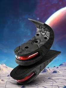 增高鞋垫，不疲劳，隐藏式增高装置，带减震器；女士内置增高鞋垫，增高垫 - 黑色 - 查看 4