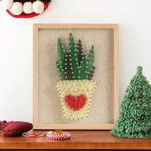 DIY String Art Kit mit Zubehör und Rahmen für Kinder Studenten Erwachsene Anfänger Haus Wanddekorationen einzigartiges Geschenk