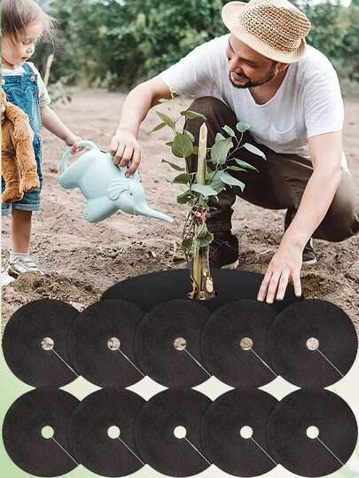 Vlies-Barrierenstoff aus PP: Atmungsaktiver feuchtigkeitsrückhaltender Landschaftsstoff zum Schutz von Gartenbäumen | Alterungsbeständiger und hitzebeständiger Bodenbelag für drinnen und Outdoor