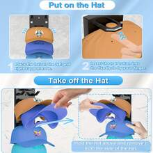 1/2件棒球帽收纳架，强力粘性壁挂帽架，多层帽子收纳展示架，可挂18顶帽子的壁挂帽钩，适用于衣柜门和卧室（黑色） - 彩色 - 查看 11