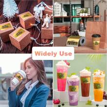 Papel Adesivo Holográfico Contínuo Dourado, Prateado, Roxo, Adesivos Holográficos Térmicos Multiuso, Compatível com Impressoras Portáteis Miniatura, Pode Ser Usado para Impressão de Nomes, Festas de Feriados, Decorações de Presentes, Adesivos Holográficos DIY