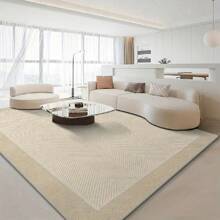 Premium Large Area Rug, Weighing Up To 1000g/M², Upgraded Extra-Thick Version For Enhanced Comfort Underfoot. Features Innovative Craftsmanship That Is Wear-Resistant, Water-Absorbent, And Colorfast. Distinctive Khaki Diagonal Stripe Pattern Creates An Elegant Look. Carpet Room Decor Bathroom Accessories Back To School