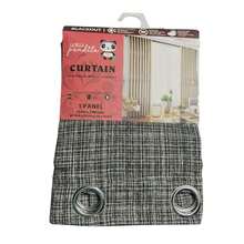 Cortina 2 pzas 240 x 140 Curtain - Blanco y Negro - Ver 4