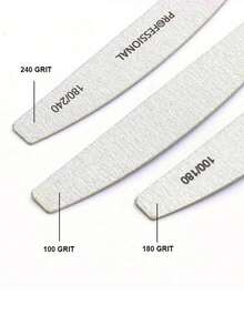 5/10/20Pcs/Lot Professional Wooden Nail Files 100/180/240 Buffer 100/180 Grey Boat Wood Sandpaper Block Gel Polisher Sanding Nail Files