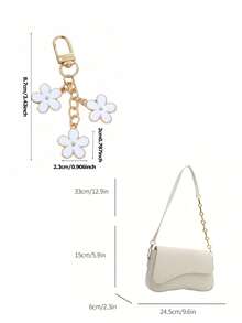 简约纯色单肩翻盖包，经典纹理斜挎包，女士钱包