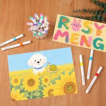 ROSYMENG 9/162 Colors Acrylic Paint Markers, Acrylic Art Permanent Markers Pen, Acrylic Marker For Rock Canvas Wood Glass Fabric Painting Coloring Pen