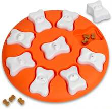 Outward Hound By Nina Ottosson Dog Smart Treat Puzzle Enrichment Toy, Level 1 Beginner, Orange - Chó thông minh (màu cam) - Xem 1