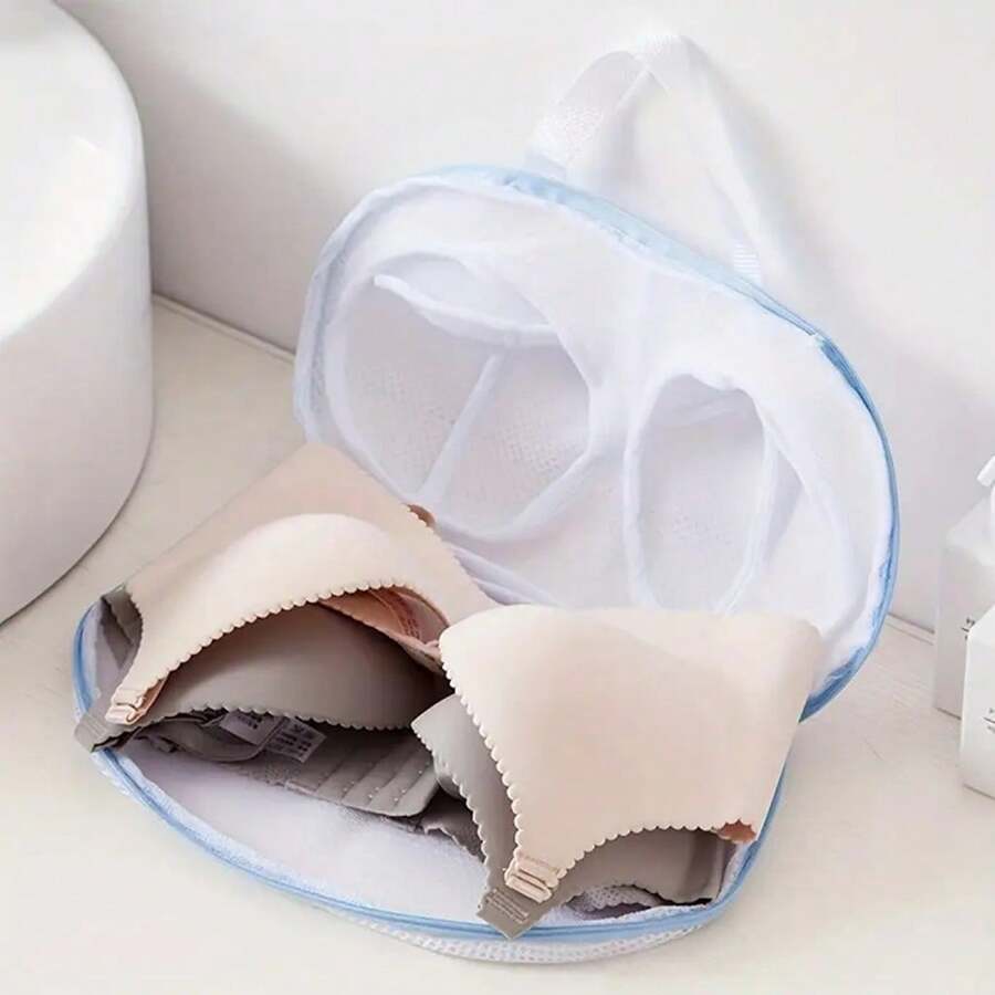High-Quality Bra Washing Bag - Anti-Deformation Laundry Mesh Bag, Suitable For All Cup Sizes, Polyester, Zipper Closure, Perfect For Lingerie And Delicate Clothes, Ideal For Back To School - Multicolor - View 1