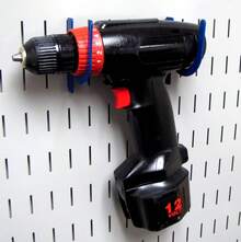 Wall Control 3in Reach U-Hook Accessory "U" Shaped Slotted Metal Pegboard Hook Pegboard And Slotted Tool Board – Blue - Blue - View 4