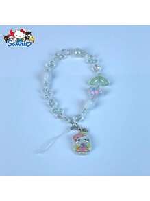 Sanrio 1 szt. Uroczy pasek na telefon Hello Kitty; Kolorowy pasek na telefon My Melody; Uroczy akcesorium do telefonu w stylu Kuromi, portfel, wisiorek do plecaka, najlepszy prezent na Dzień Matki